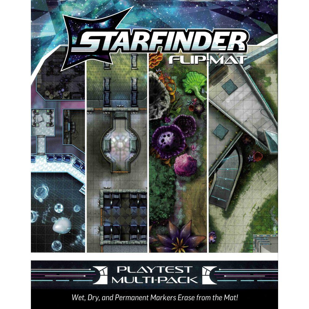 SF Starfinder Flip-Mat Second Edition Playtest Multi-Pack