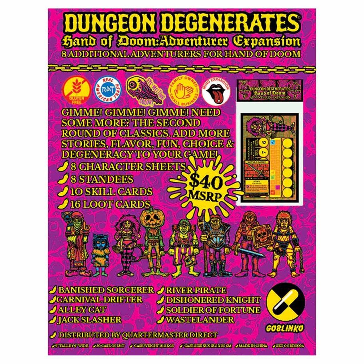 Dungeon Degenerates - Adventurers Expansion