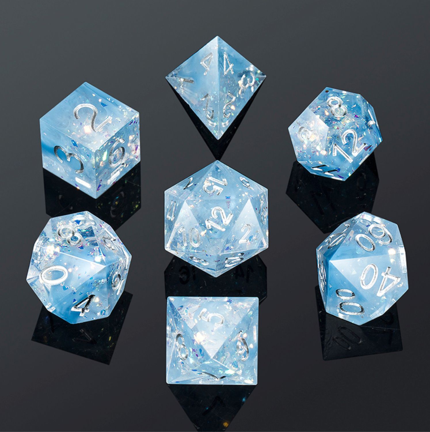 Sharp Edge Dice Set - Frozen