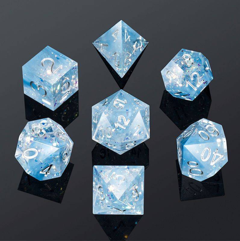 Sharp Edge Dice Set - Frozen