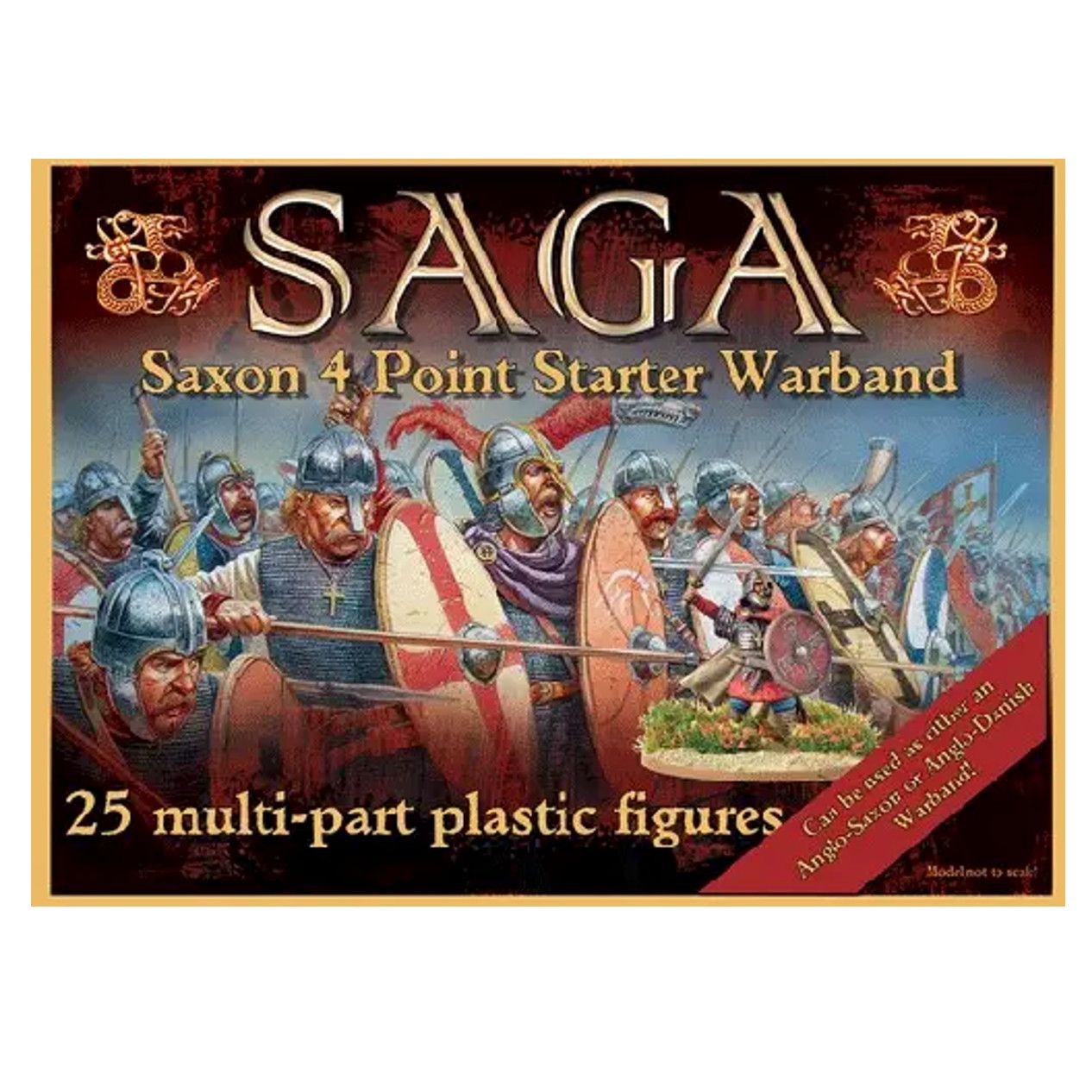 SAGA Plastic Saxon/Anglo-Dane Warband (4 points)