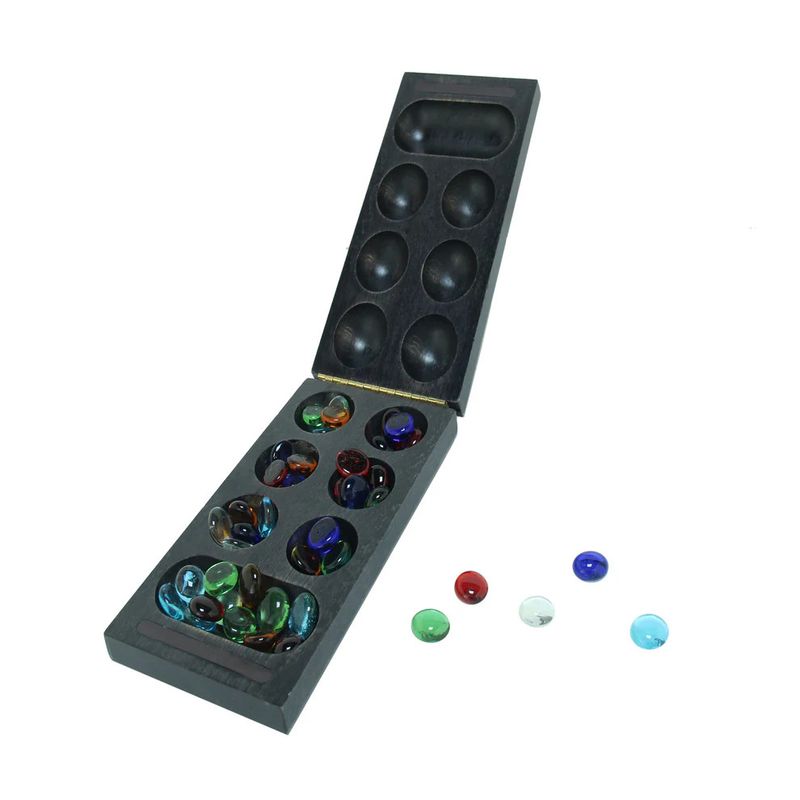 Mancala Black Stained Wood
