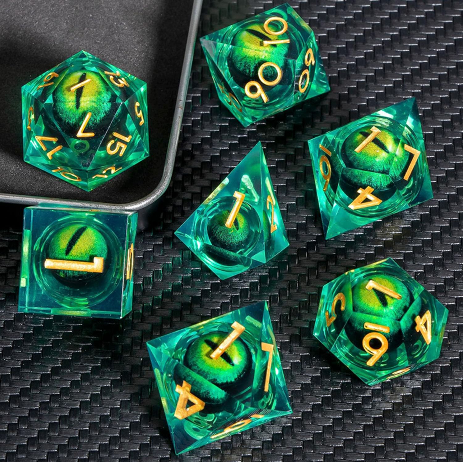 Liquid Core Dice Set - Dragon Eye Specimen