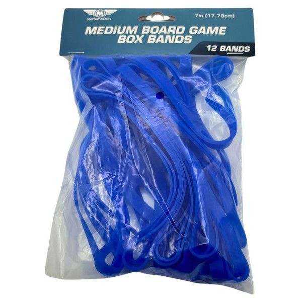 Medium Board Game Box Bands (12) Blue
