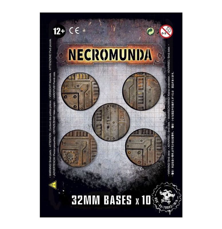 300-16 Necromunda 32mm Bases (x10)