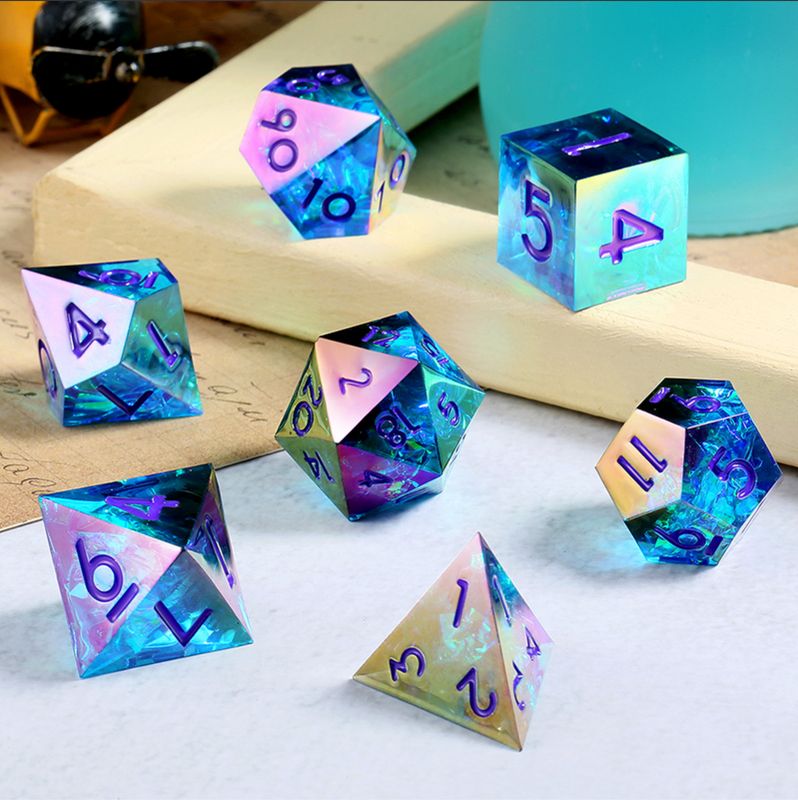 Sharp Edge Dice Set - Chromatic Abyss