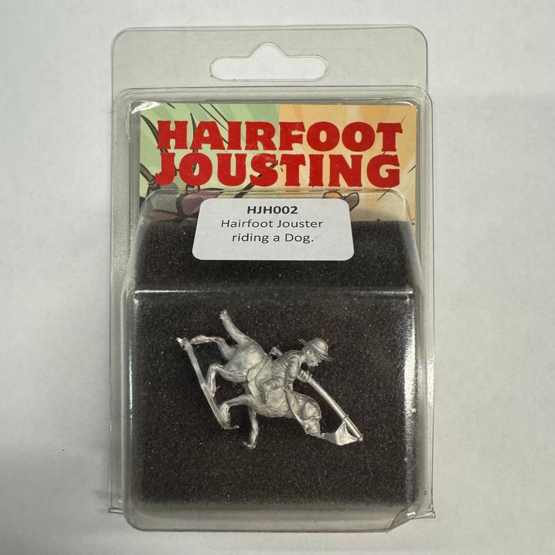 Hairfoot Jousting - Hairfoot Jouster riding a Dog