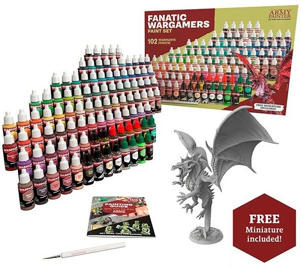 Warpaints Fanatic Wargamers Paint Set (102 bottles)
