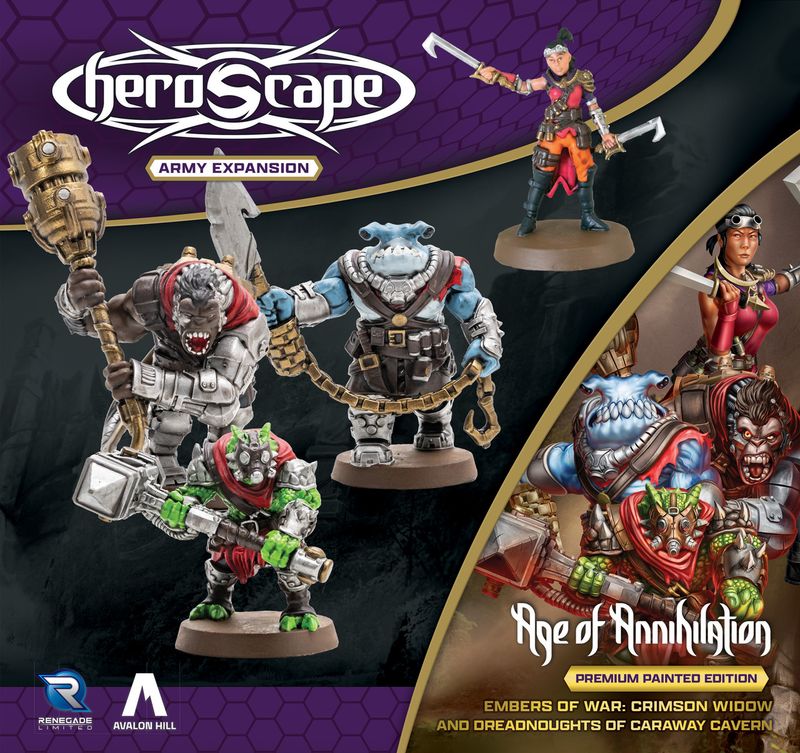 Heroscape - Embers of War: Crimson Widow and Dreadnoughts of Caraway Cavern Army Expansion