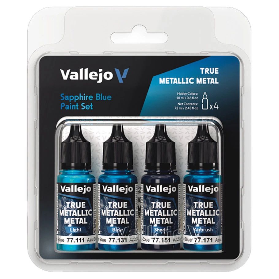 True Metallic Metal 4 Color Set - Sapphire Blue