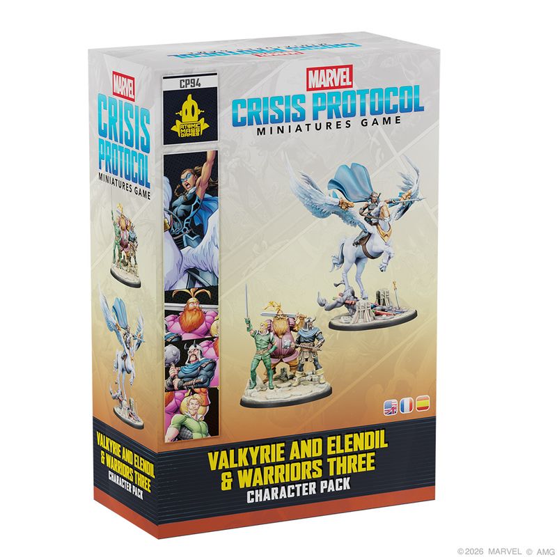 Marvel Crisis Protocol - Valkyrie On Elendil and Warriors Three