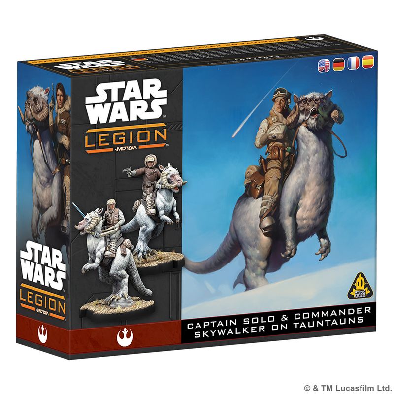 Star Wars Legion - Captain Solo and Commander Skywalker On Tauntauns