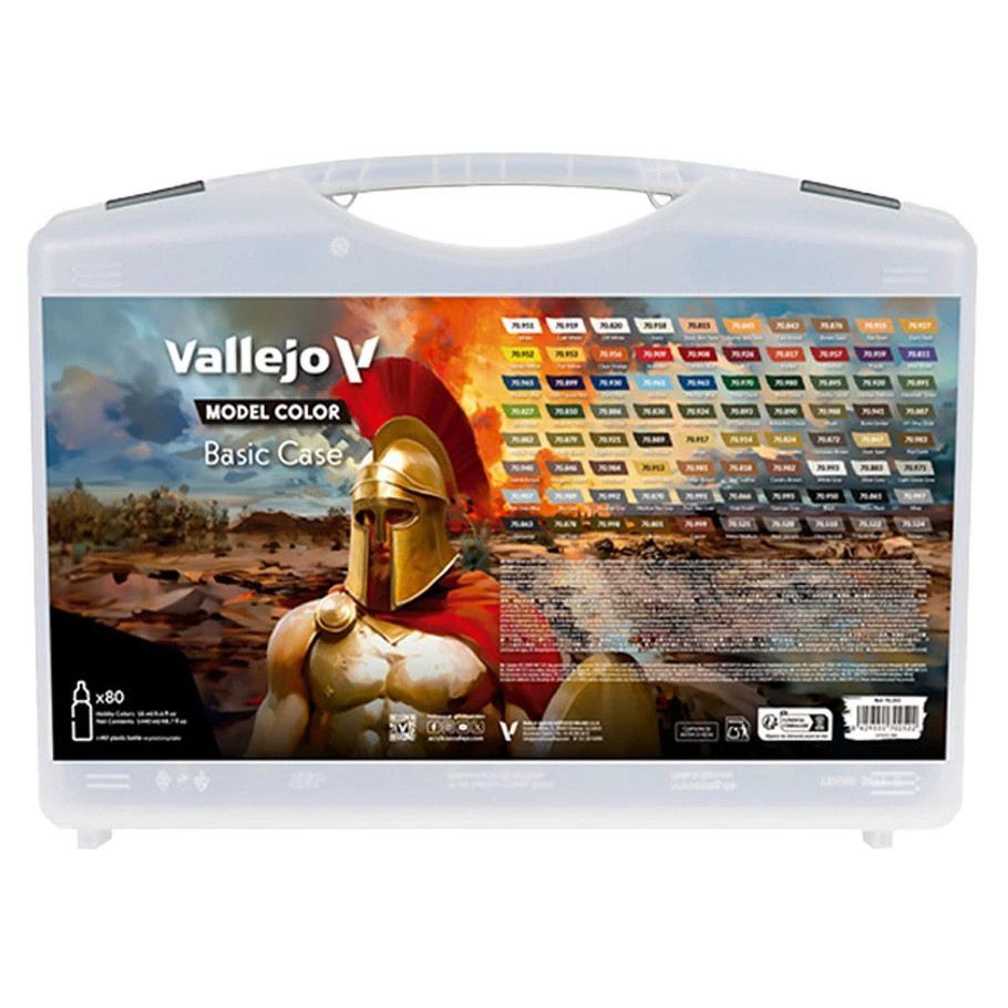 Vallejo Model Color Base Case with 80 paints (18ml)