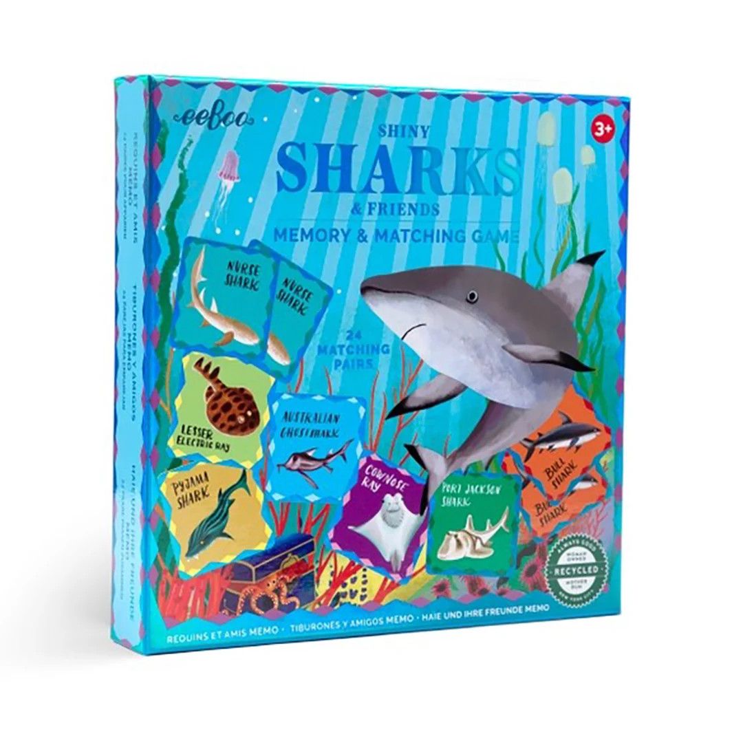 Sharks and Friends Shiny Memory and Matching Game