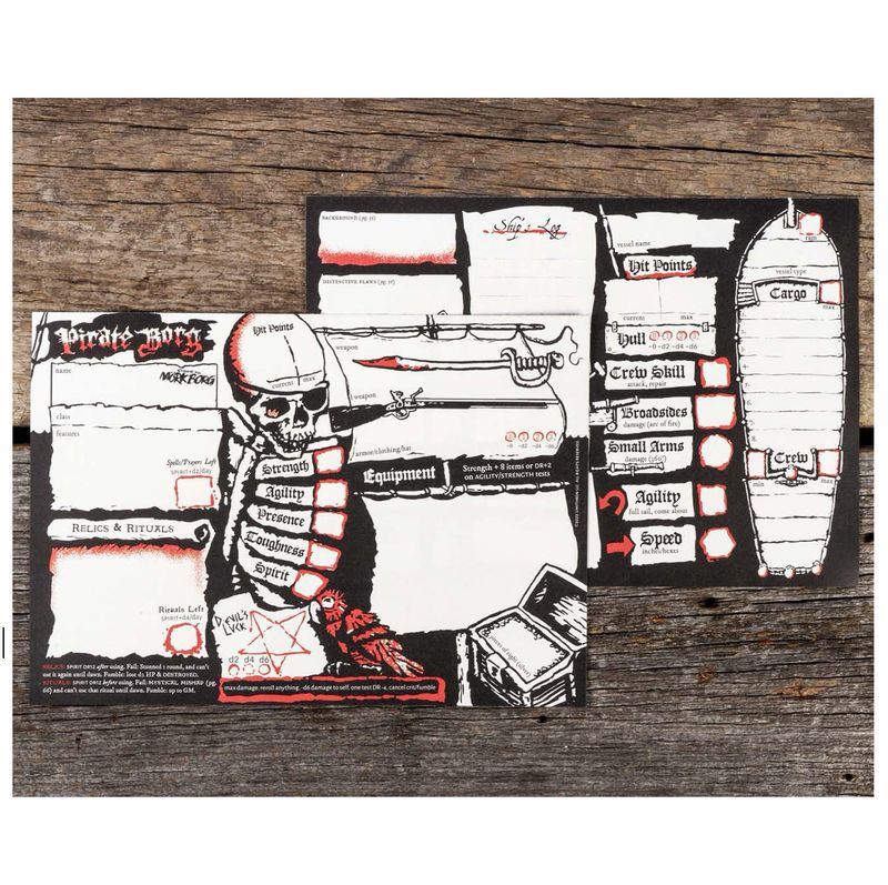 Pirate Borg - Character Sheets