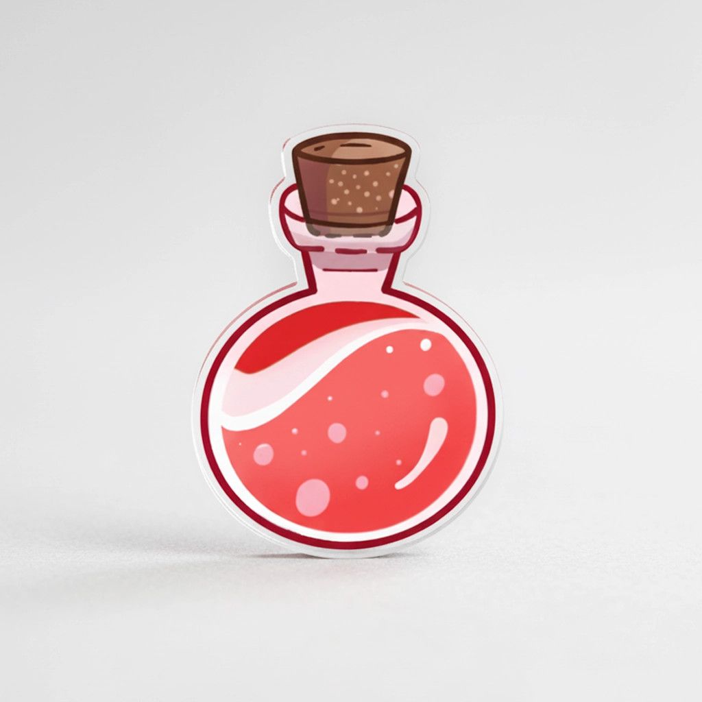 Red Potion Token Acrylic Token Bundle