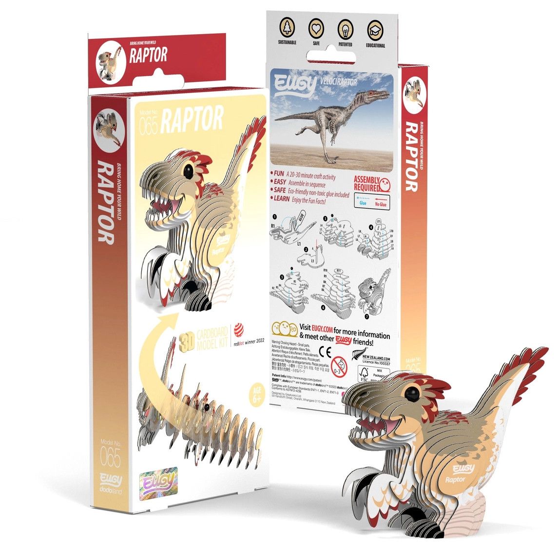 Eugy Raptor 3D Puzzle