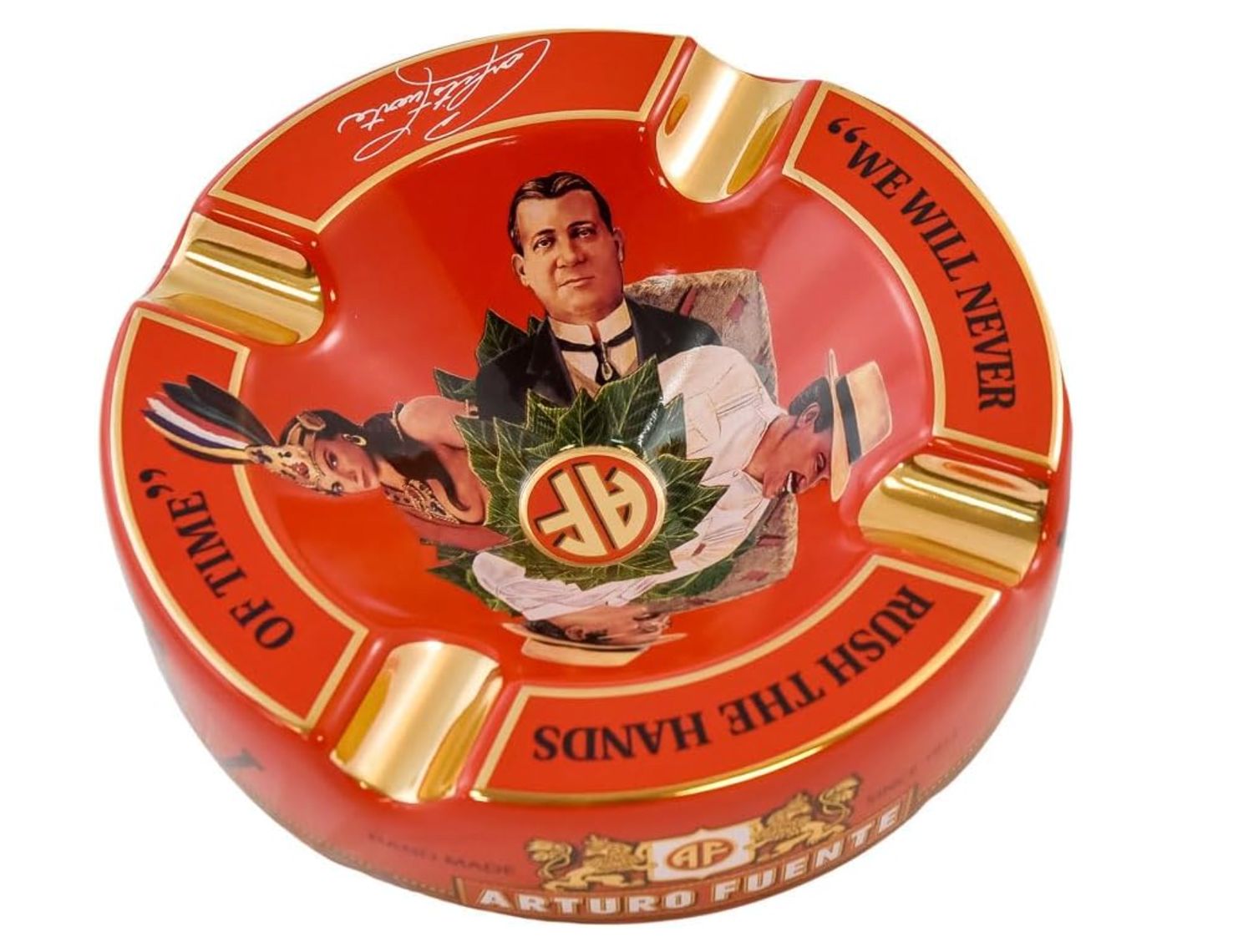 AF HANDS OF TIME ASHTRAY (RED)