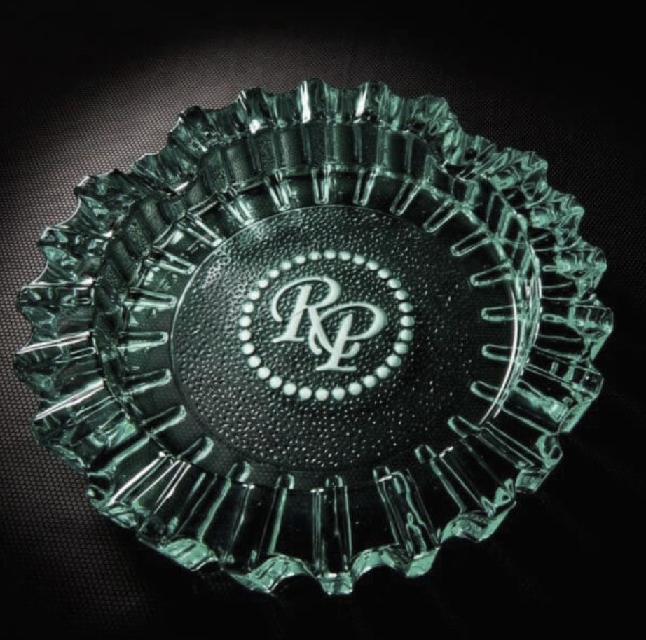 RP LUXURY ASHTRAY - SMOKE-BLUE-AMBER, Colour: Blue