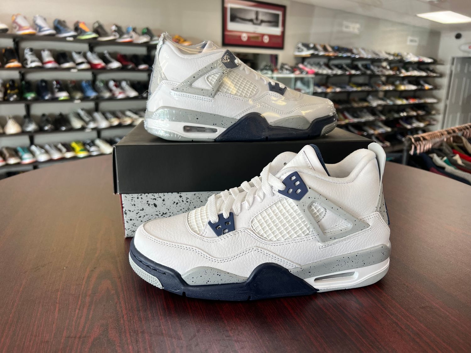NEW AIR JORDAN 4 MIDNIGHT NAVY