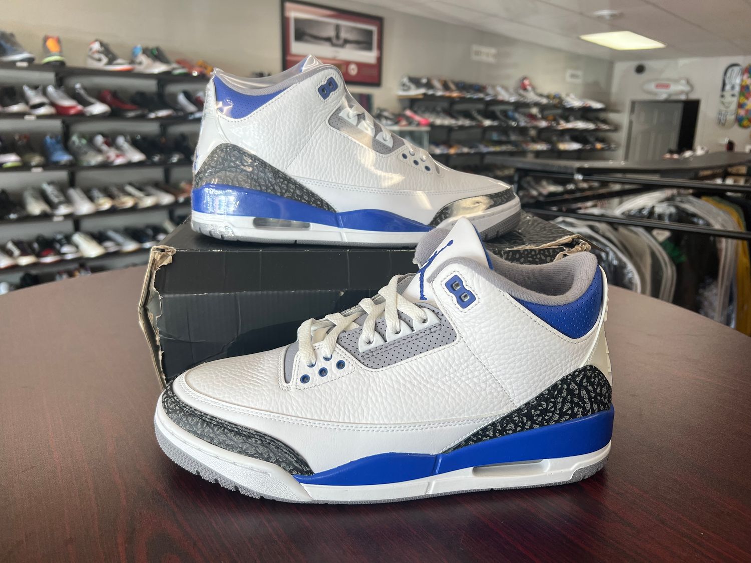 NEW AIR JORDAN 3 RACER BLUE