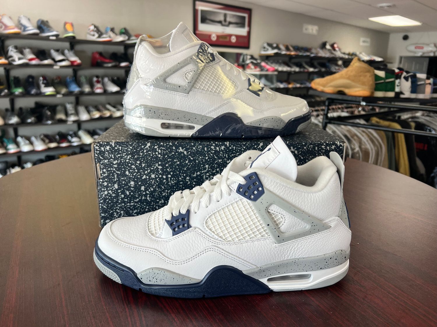 NEW AIR JORDAN 4 MIDNIGHT NAVY