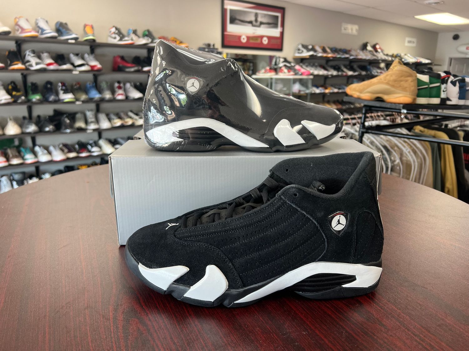 NEW AIR JORDAN 14 BLACK WHITE