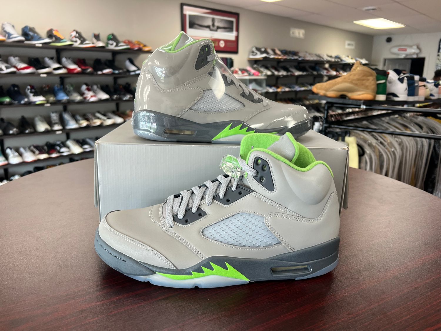 NEW AIR JORDAN 5 GREEN BEAN