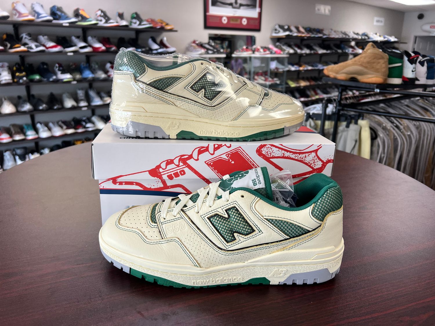 NEW NEW BALANCE 550 AIME LEON DORE YELLOW GREEN