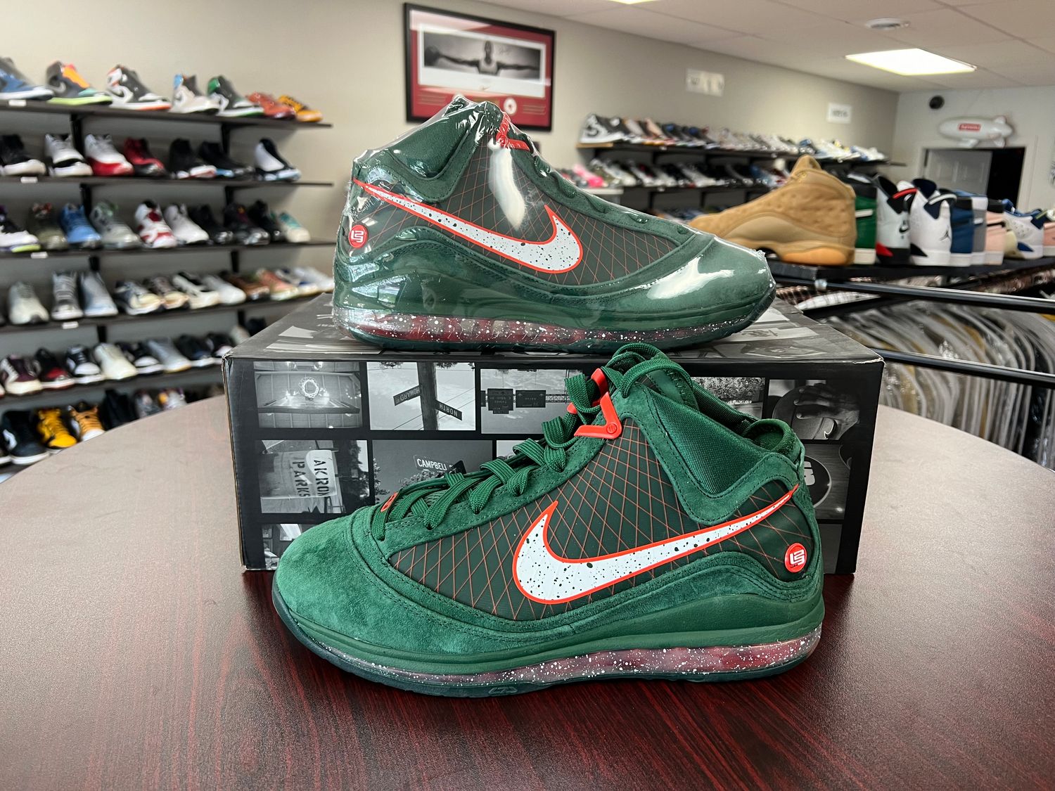 NEW NIKE LEBRON 7 FLORIDA A&amp;M UNIV. GREEN