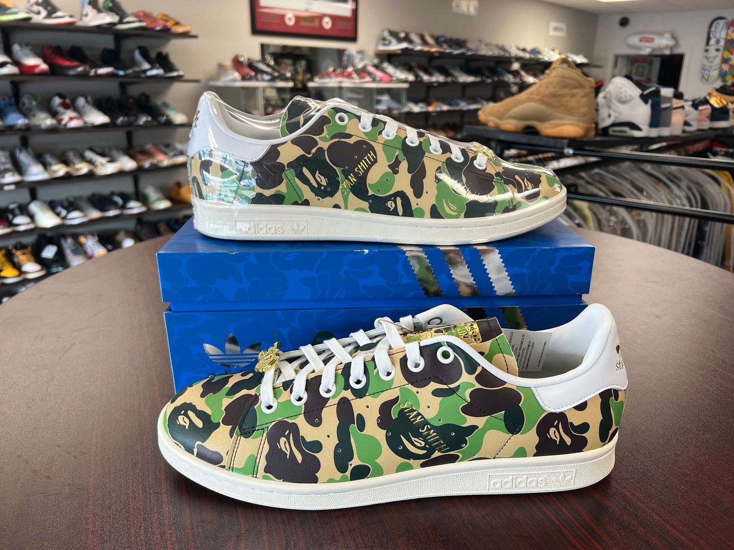 NEW ADIDAS STAN SMITH BAPE ABC CAMO