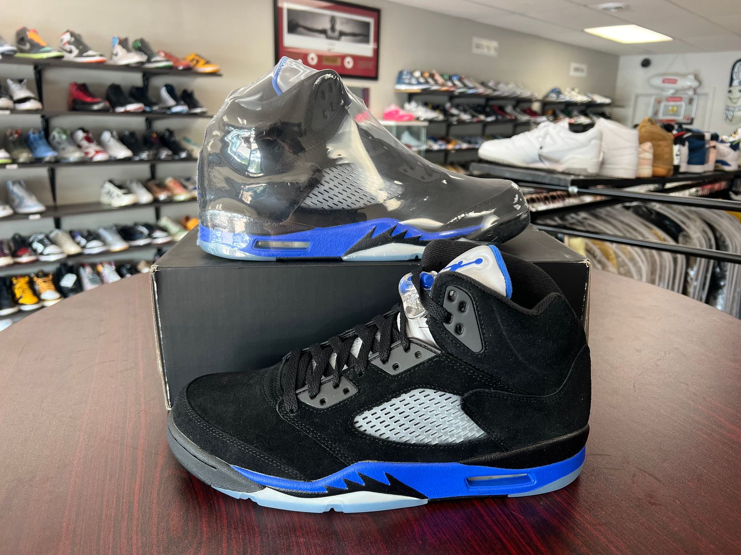NEW AIR JORDAN 5 RACER BLUE