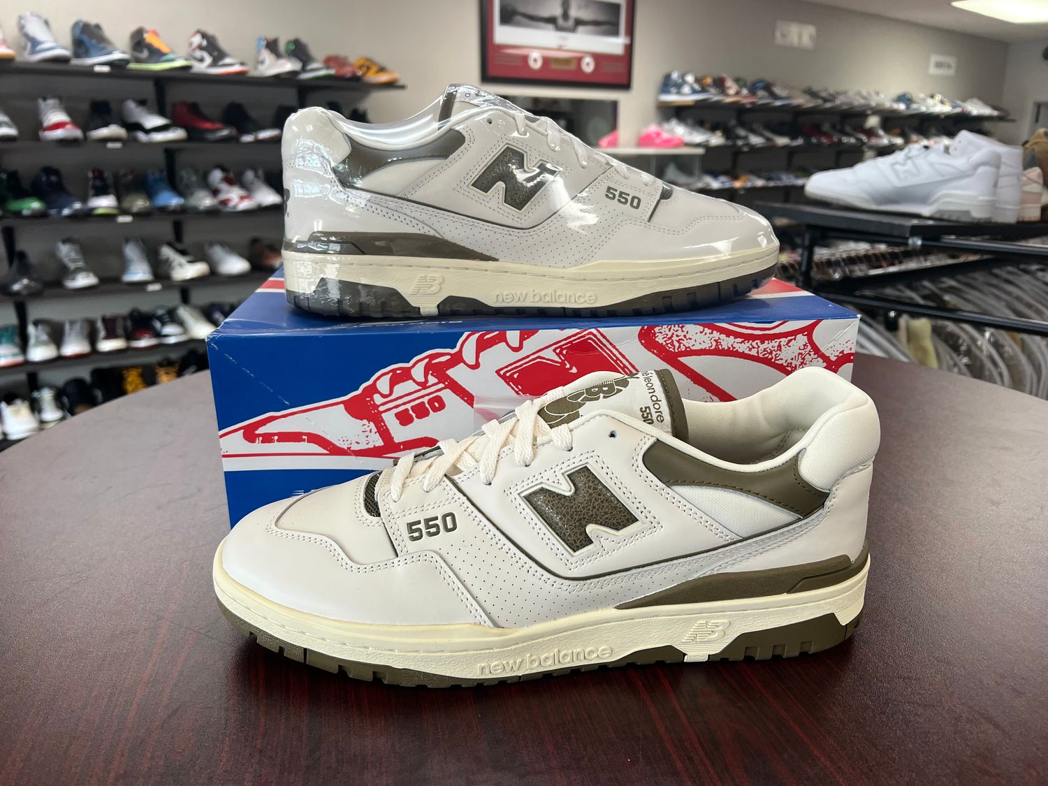 NEW NEW BALANCE 550 AIME LEON DORE OLIVE 