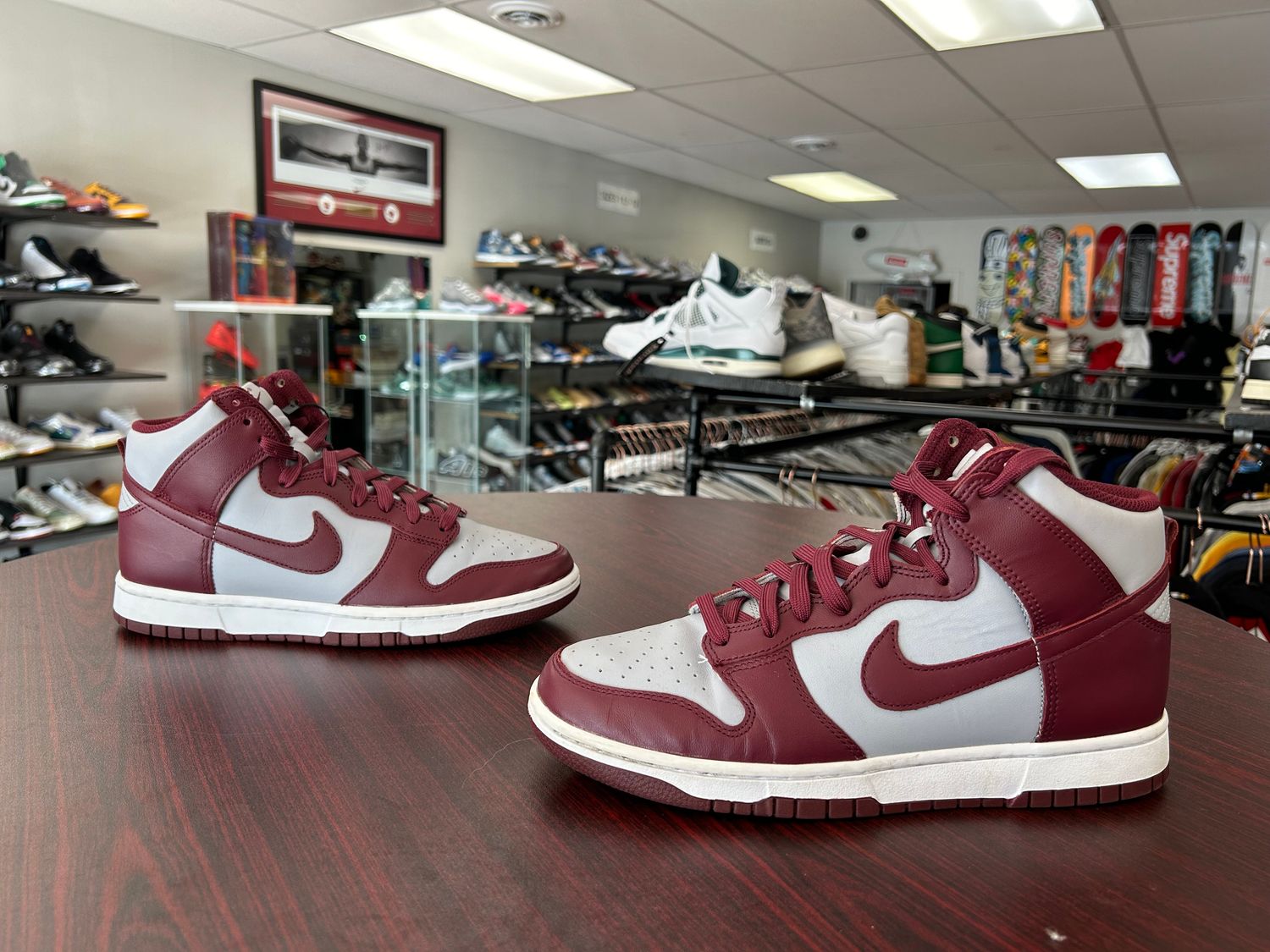 PO NB NIKE DUNK HIGH DARK BEETROOT SIZE 9