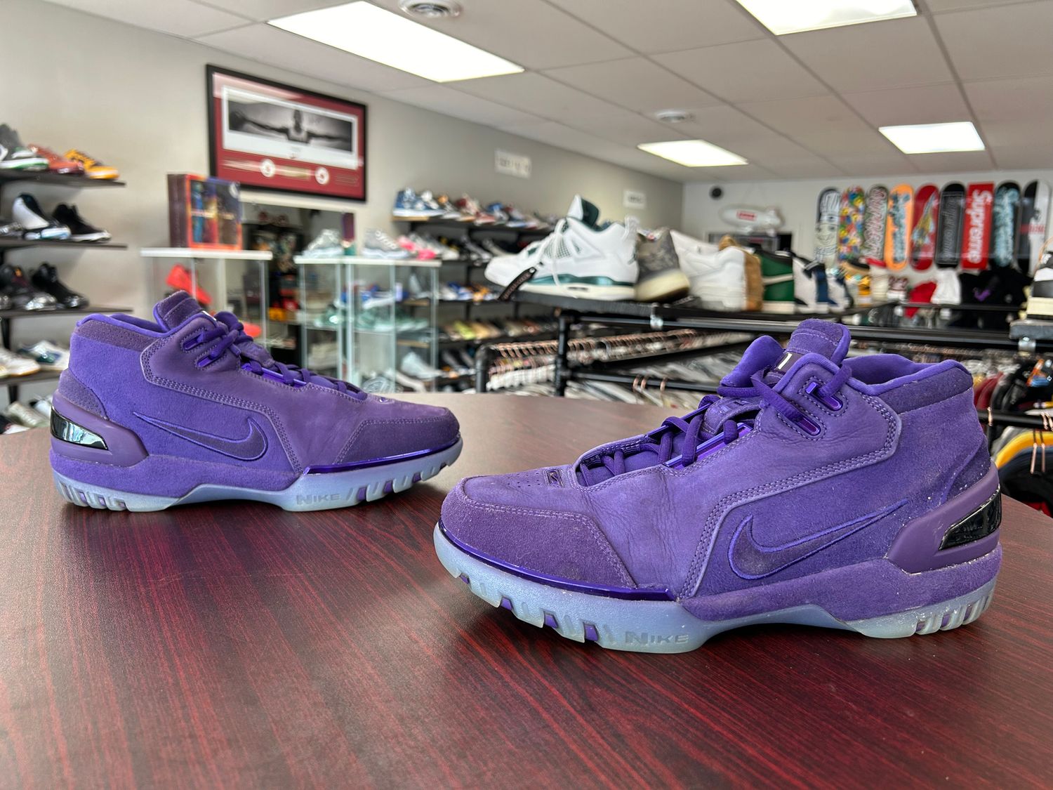 PONB NIKE AIR ZOOM GENERATION COURT PURPLE SUEDE SIZE 9