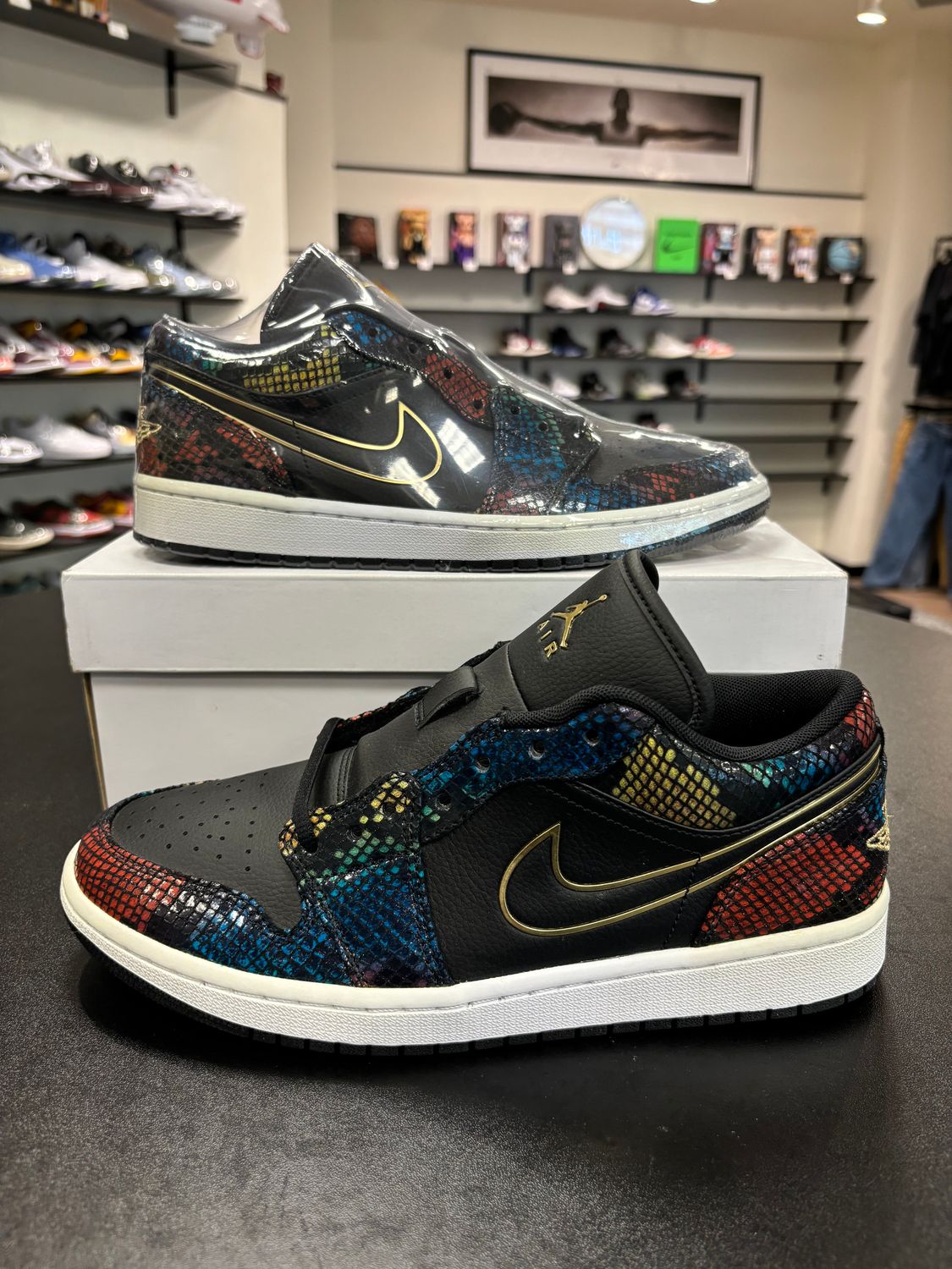 NEW AIR JORDAN 1 LOW MULTICOLOR SNAKESKIN 2020 (W)