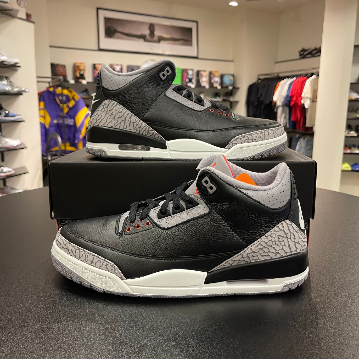 NEW AIR JORDAN 3 BLACK CEMENT 2024