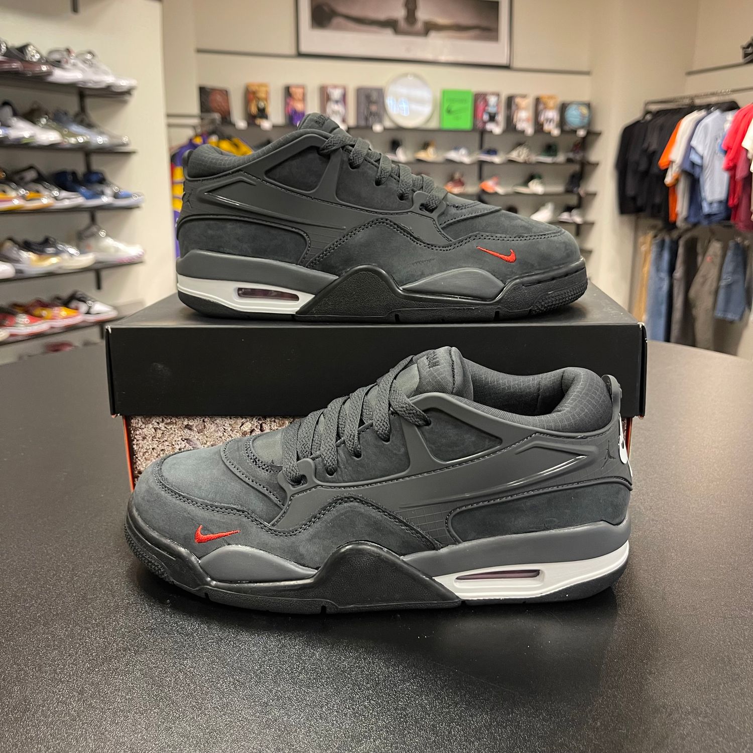 NEW AIR JORDAN 4 RM SP NIGEL SYLVESTER DRIVEWAY GREY