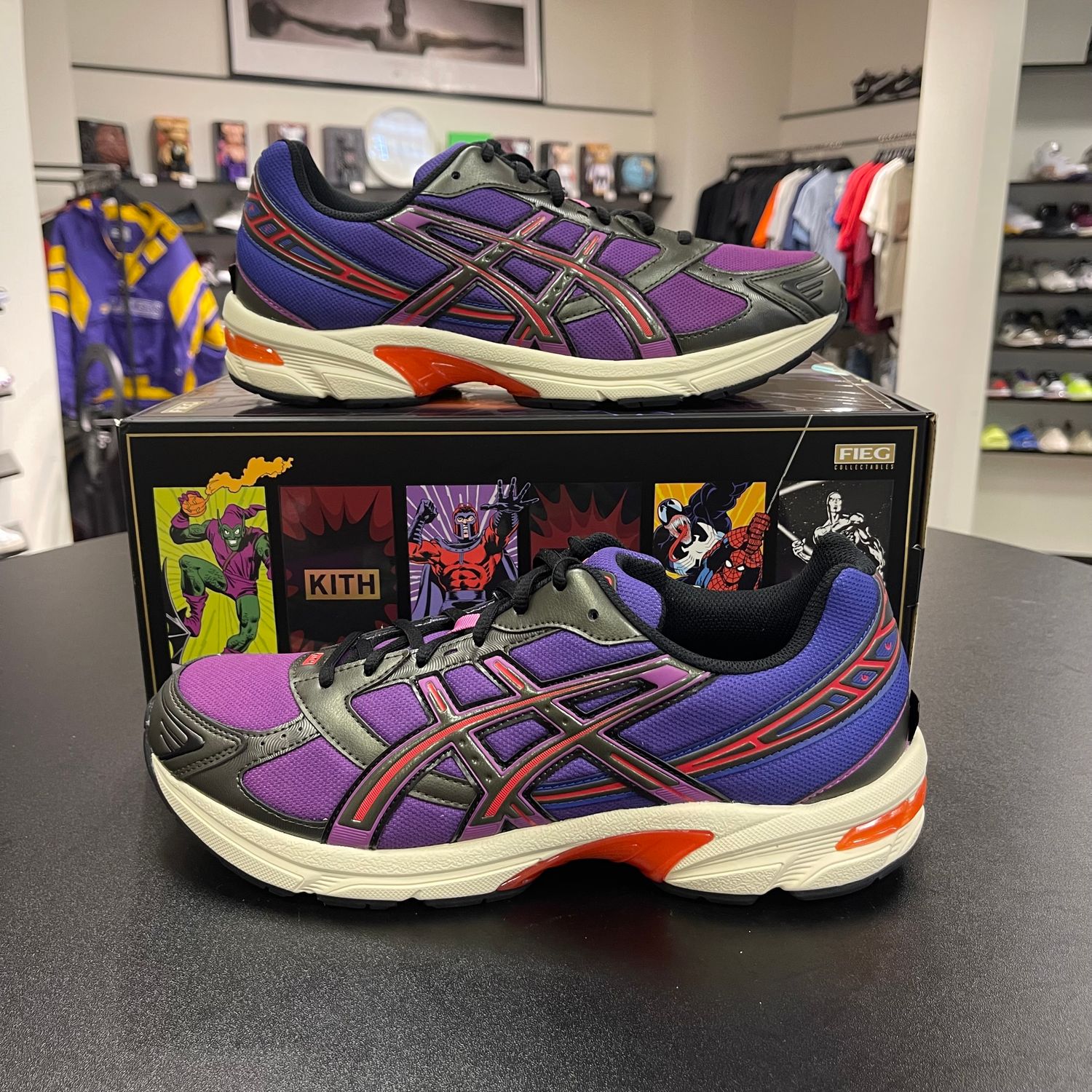 NEW ASICS GEL-1130 KITH MARVEL VILLAINS MAGNETO (COMIC INCLUDED)