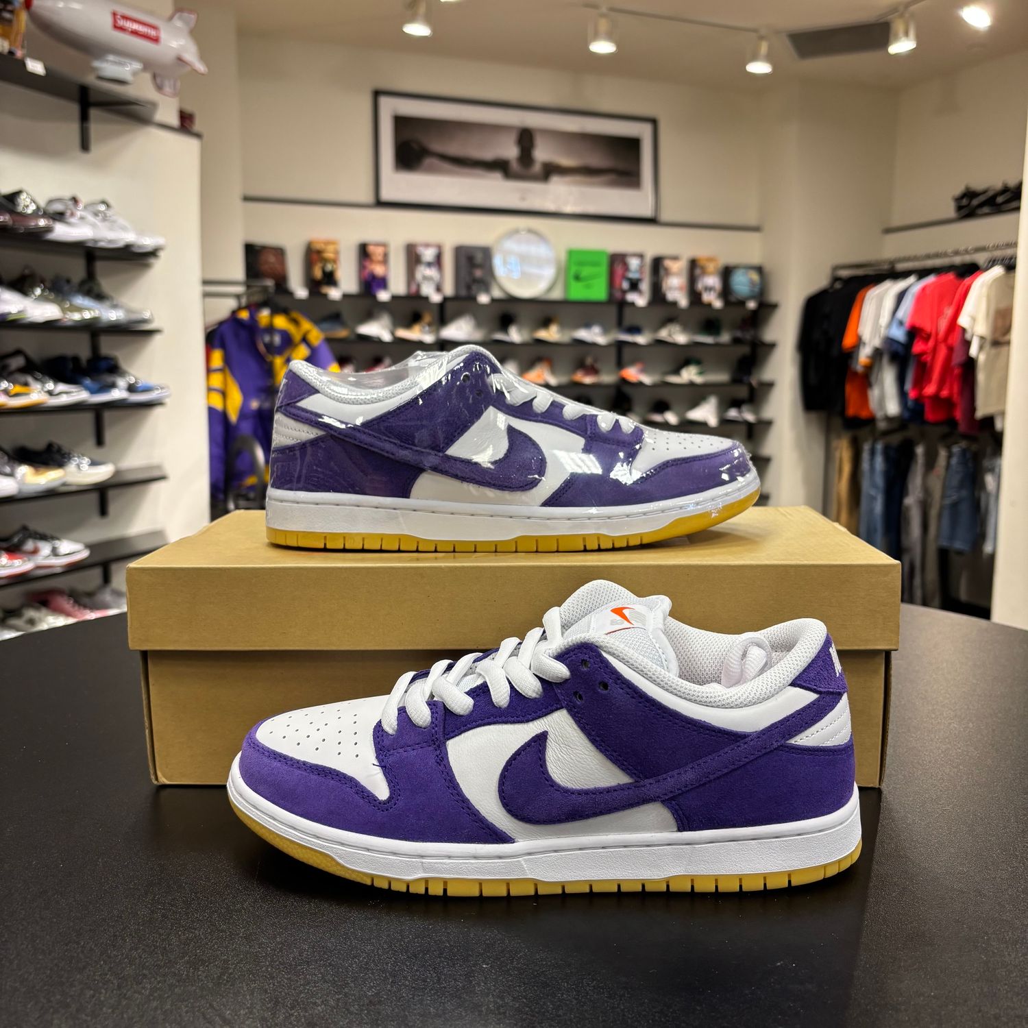 NEW NIKE SB DUNK LOW PRO ISO ORANGE LABEL COURT PURPLE