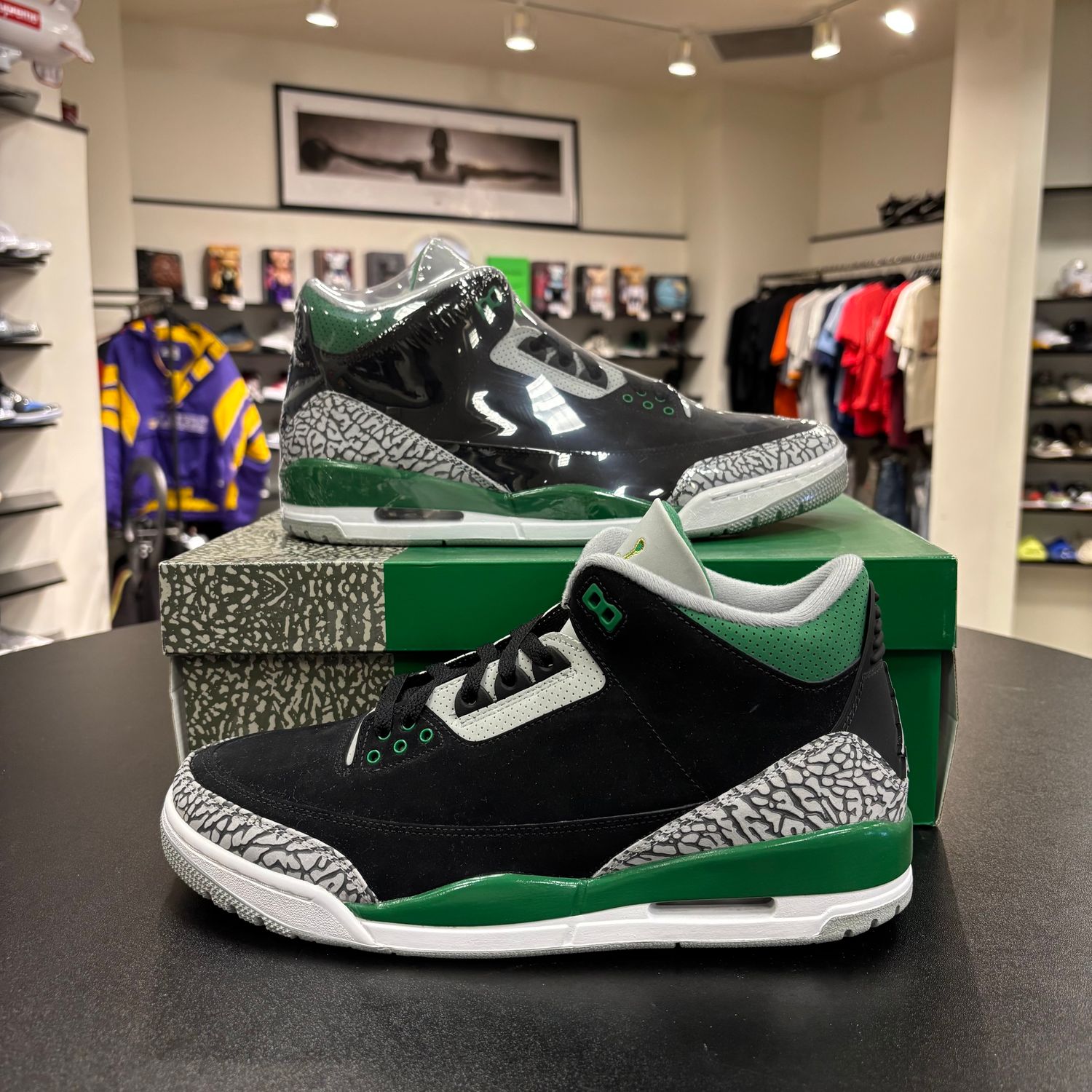 NEW AIR JORDAN 3 PINE GREEN