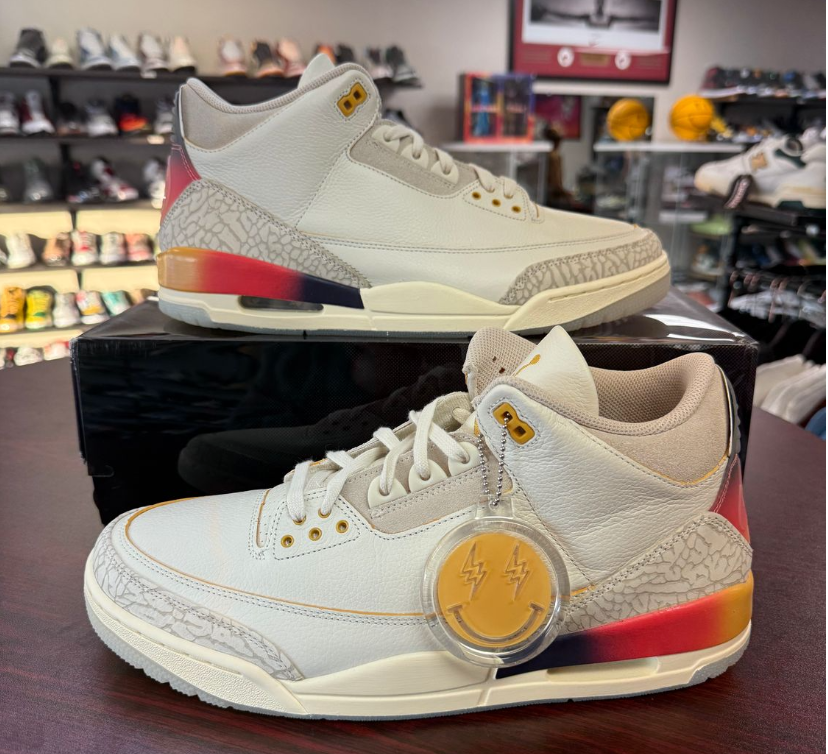 NEW AIR JORDAN 3 J BALVIN MEDELLIN SUNSET