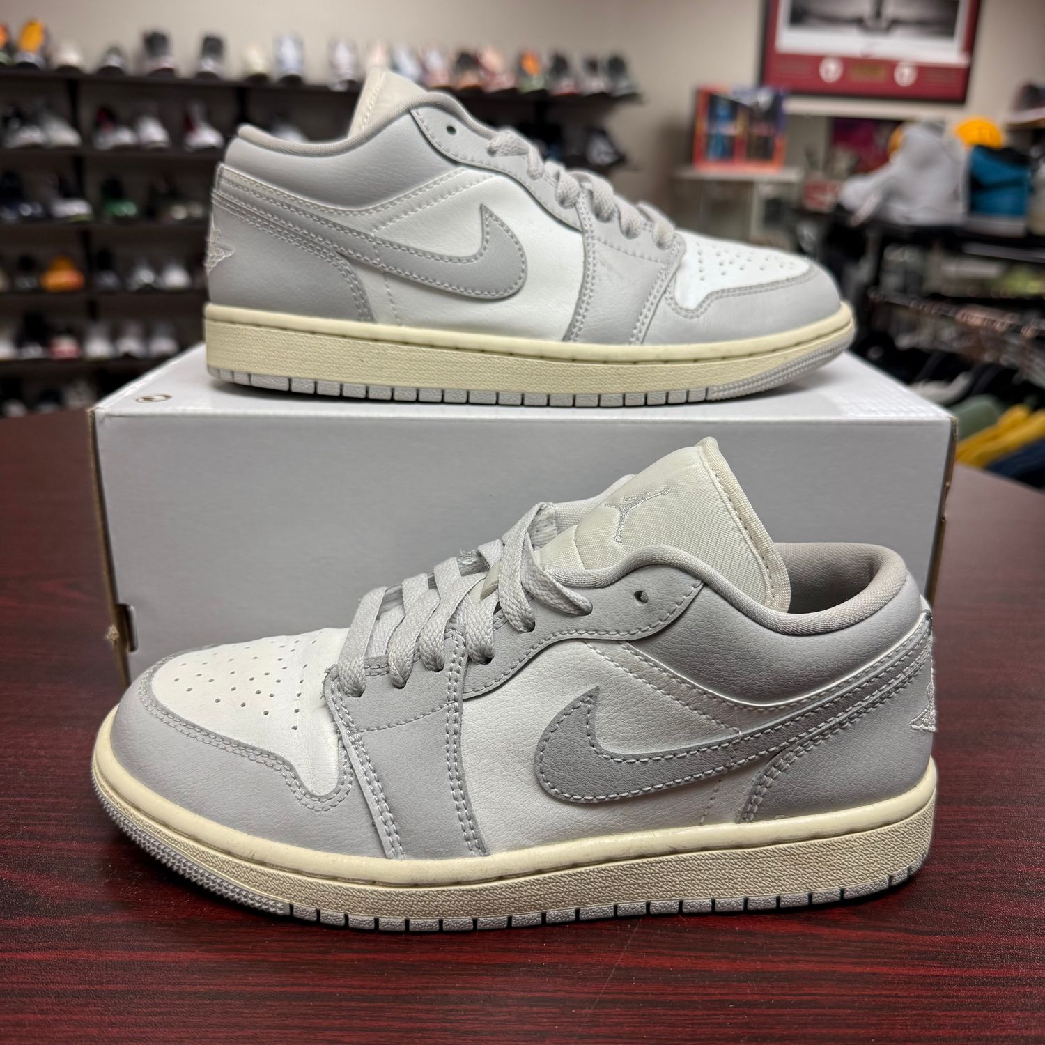 PO AIR JORDAN 1 LOW COCONUT MILK NEUTRAL GREY (WOMENS) SIZE 6.5W