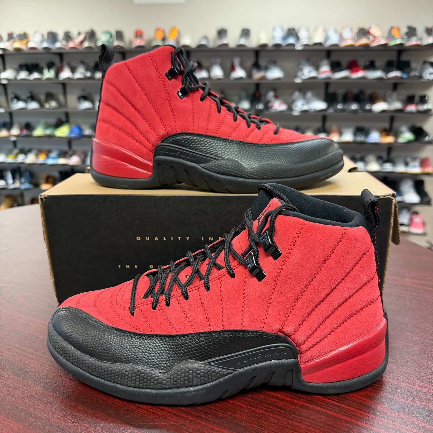 PO AIR JORDAN 12 REVERSE FLU GAME SIZE 7.5