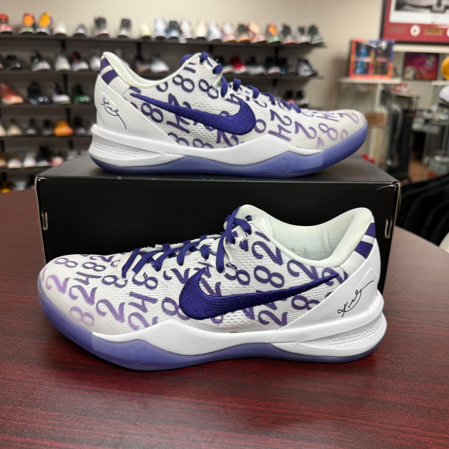 PO NIKE KOBE 8 PROTRO COURT PURPLE SIZE 9