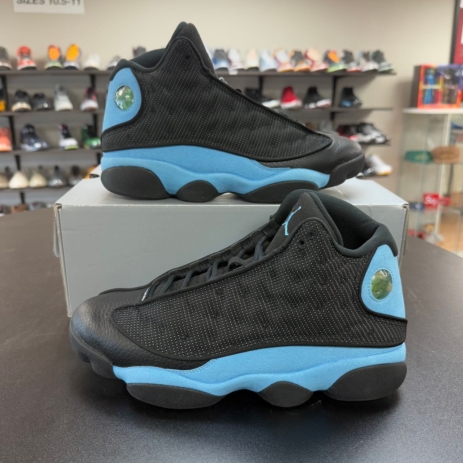 PO AIR JORDAN 13 BLACK UNIVERSITY BLUE SIZE 10