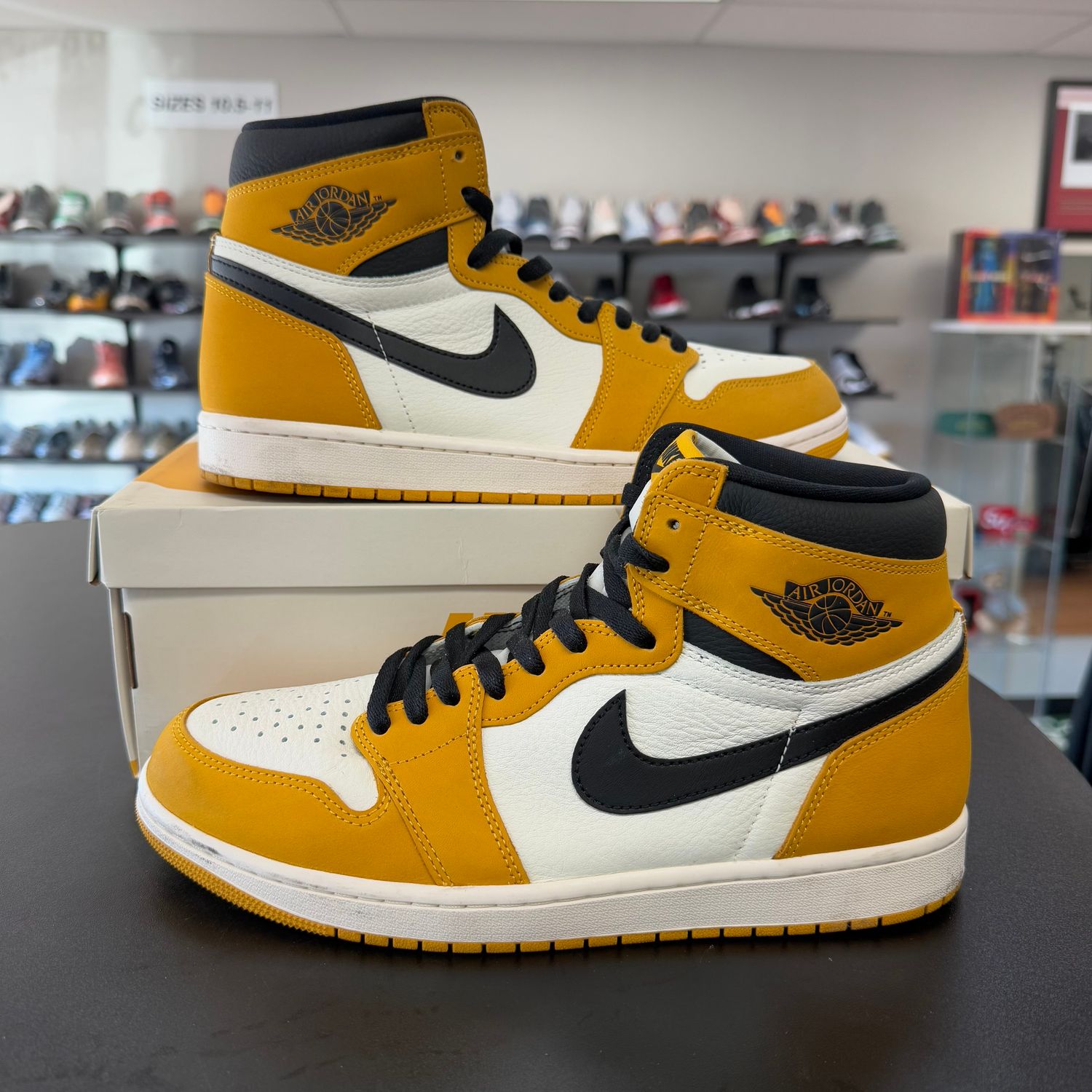 PO AIR JORDAN 1 YELLOW OCHRE SIZE 10.5