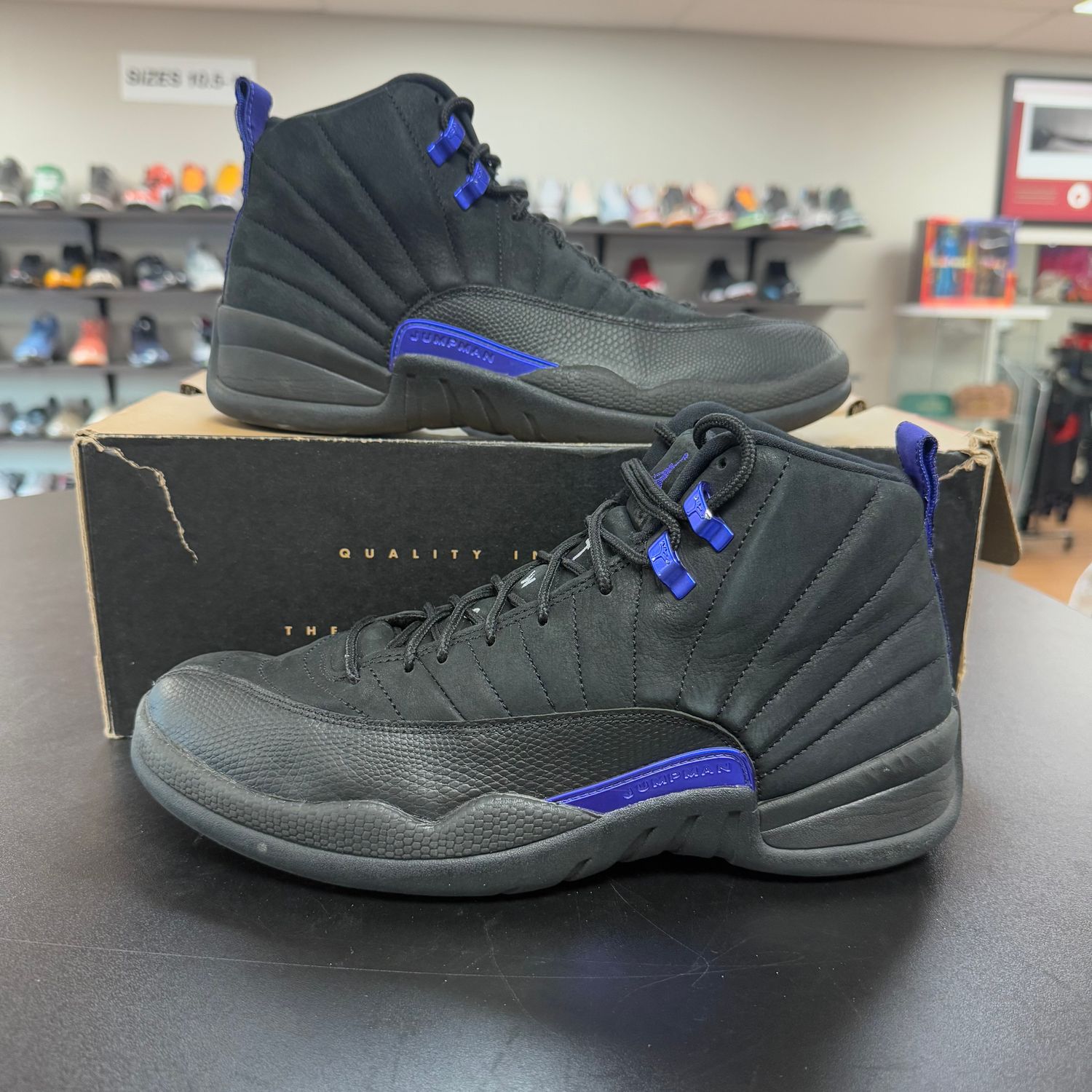 PO AIR JORDAN 12 BLACK DARK CONCORD SIZE 10.5