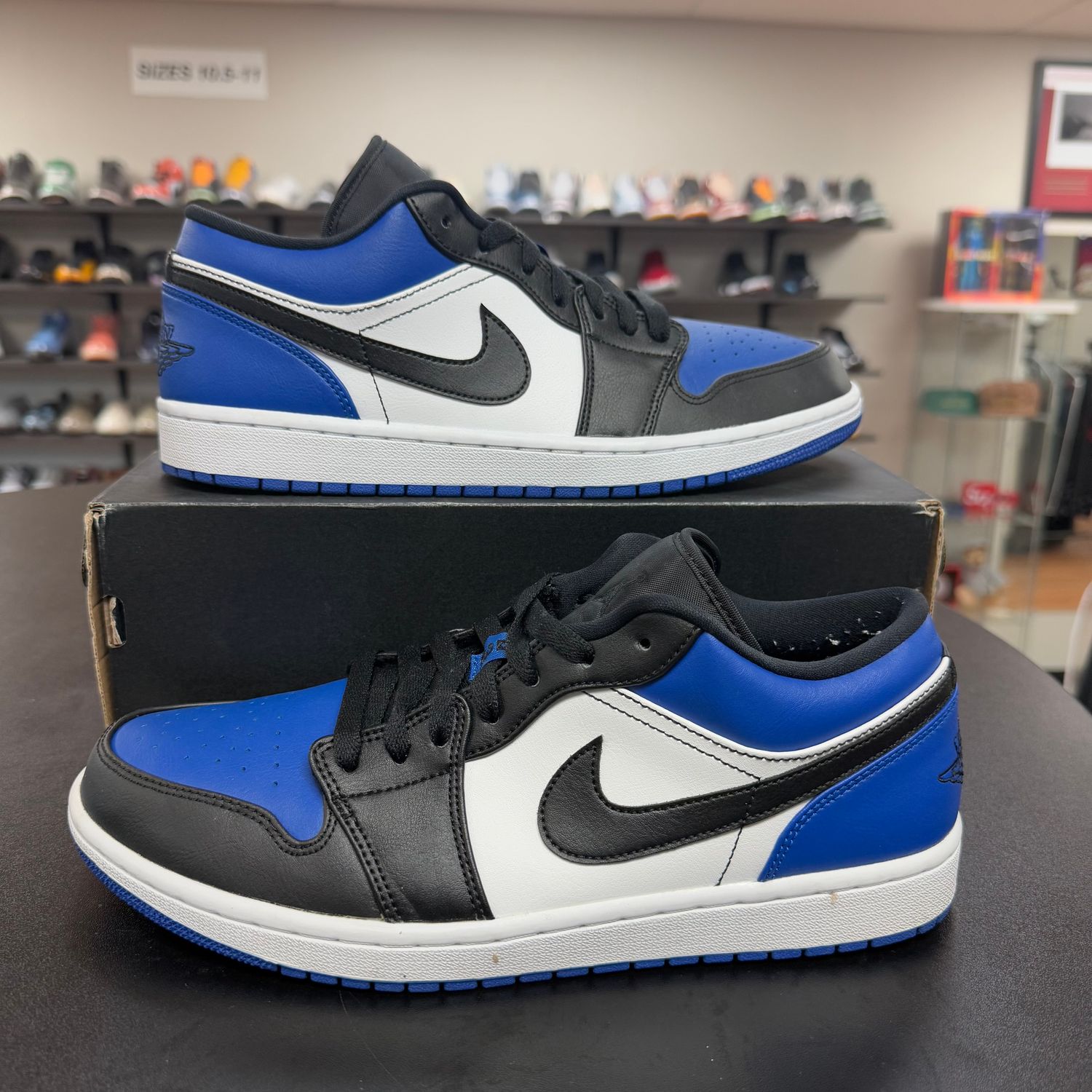 PO AIR JORDAN 1 LOW ROYAL TOE SIZE 10.5