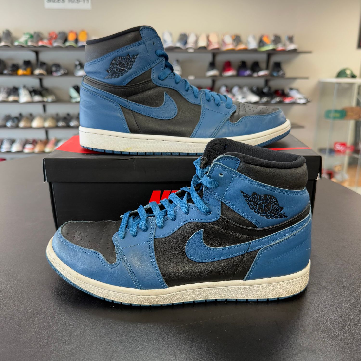 PO2 AIR JORDAN 1 DARK MARINA BLUE SIZE 10.5